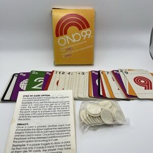 Vintage O'No 99 Card Game Gay Distributing Canada International Games Complete